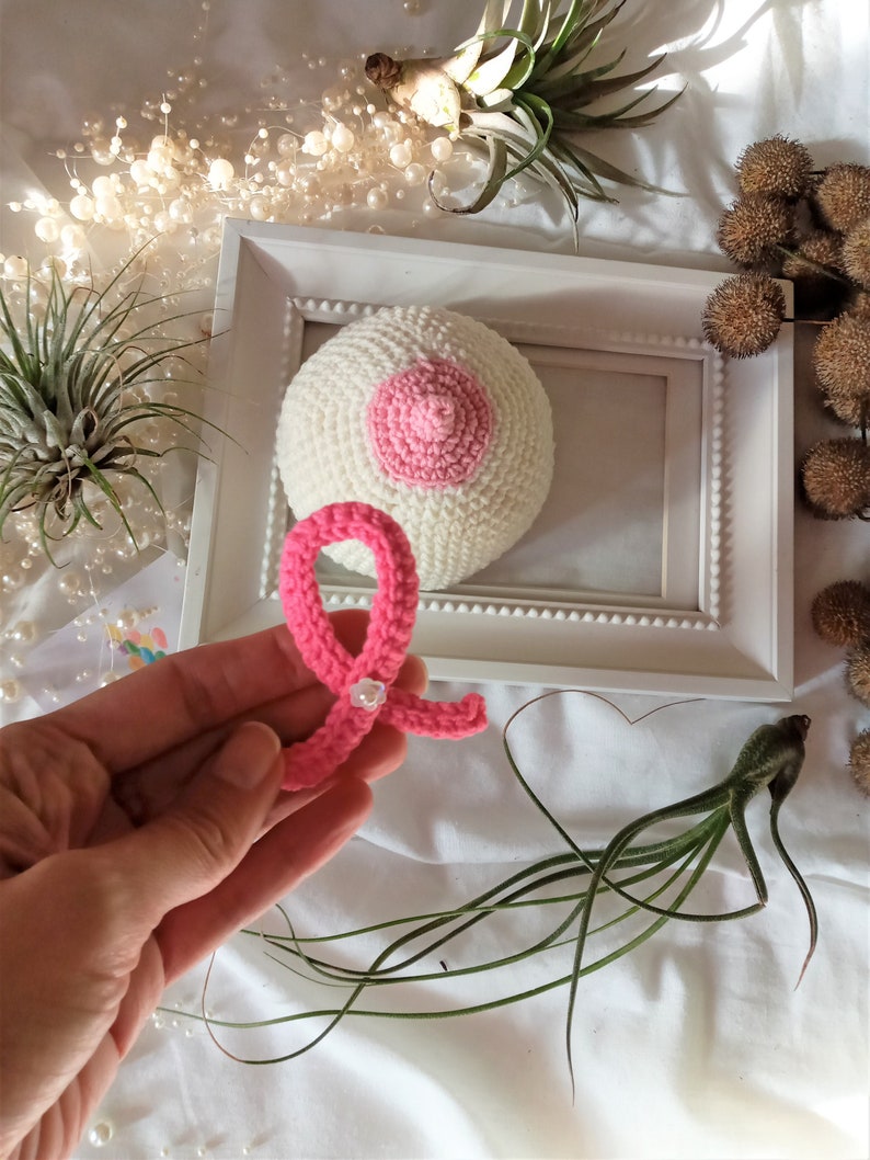 Crochet Boobs, amigurumi boobie pattern, breast pdf tutorial, midwife teaching, breast feeding model, crochet pattern, lactation consultant image 6