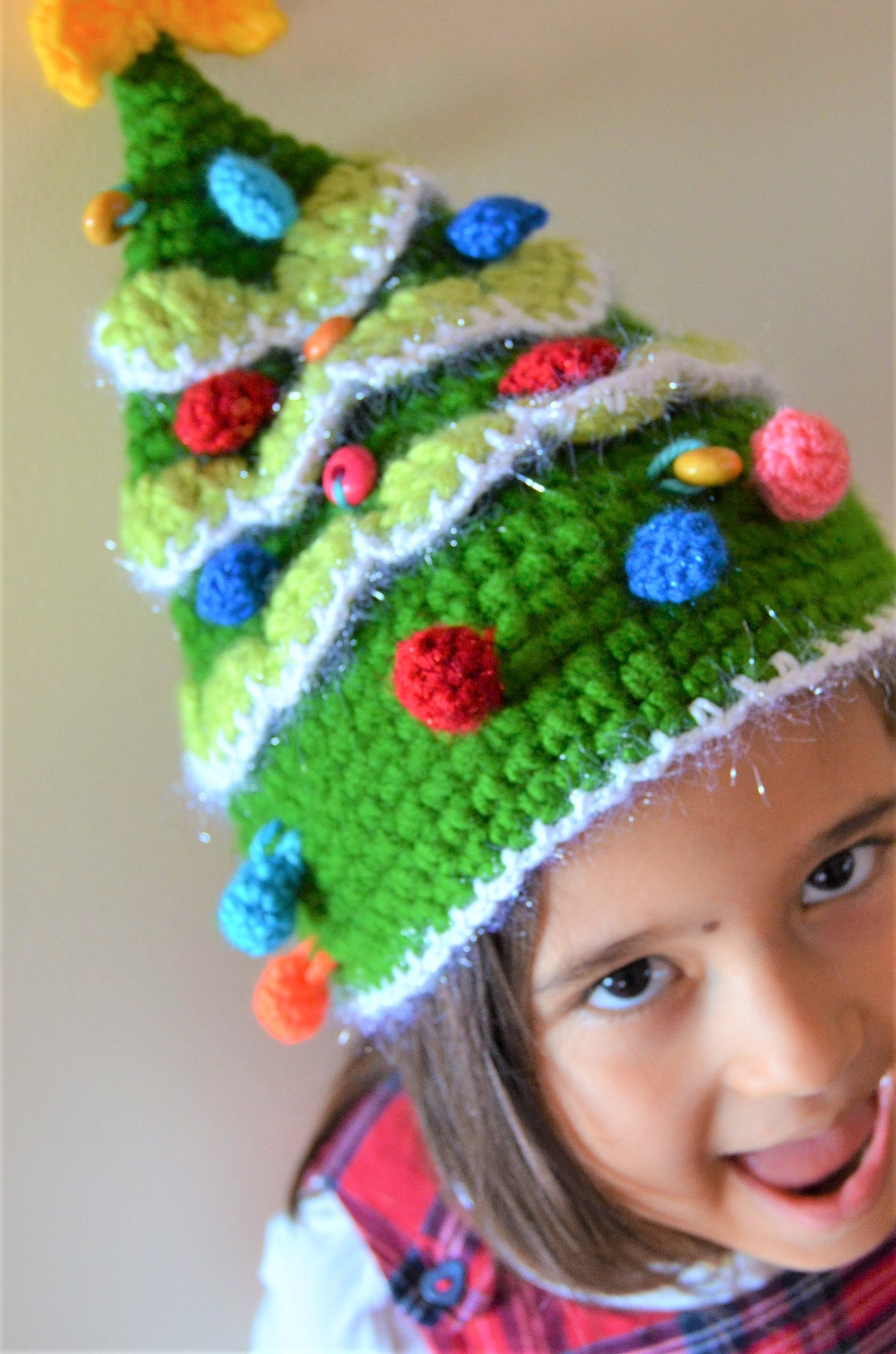 Christmas Tree Crochet Hat Pattern Xmas Gifts for Children Etsy