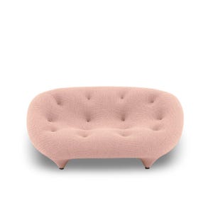 Ploum Loveseat Sofa mit hoher Rückenlehne - Moderne Designer Couch, ultraweicher Schaumstoff, luxuriöse asymmetrische Sitzfläche