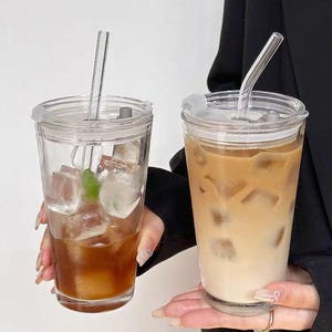16oz Reusable Tumbler with Lid and Straw, Multi-Purpose
