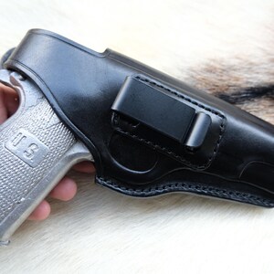 IWB Leather Holster For ALL 1911 45 ACP 5 inch Colt Springfield Ruger S&W image 7