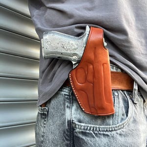 Handmade Leather OWB Holster for Beretta 84FS ,85 Cheetah