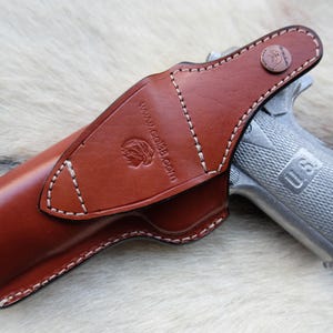 IWB Leather Holster For ALL 1911 45 ACP 5 inch Colt Springfield Ruger S&W image 9