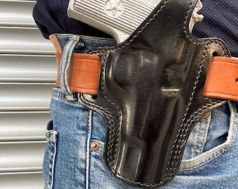 Leather OWB Thumb Break Holster:Tokarev TT-30 TT33,TTC,M57,M70A (R.H)