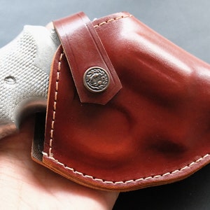 Leather Belt Two Position Holster For Rossi 351 ,352 38 Special