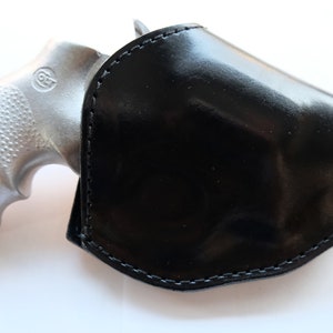 Handcrafted Leather Open Top Holster: Colt, Ruger, SW, Taurus, 38 Special