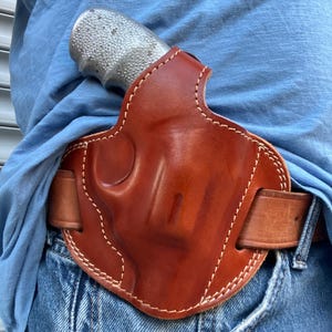 Funda de cuero OWB para la nueva Colt Cobra 38 Special con cañón de 2" (para diestros).