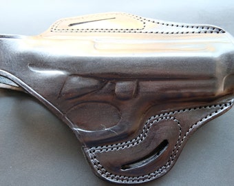 Leather OWB Thumb Break Holster:Beretta M9A1 M9A3  (R.H)