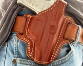レザー製サムブレイク式OWBホルスター：ワルサーPP PPK-S PPk-L（右