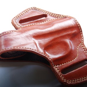Leather Belt OWB Holster for Beretta 20,21A Bobcat