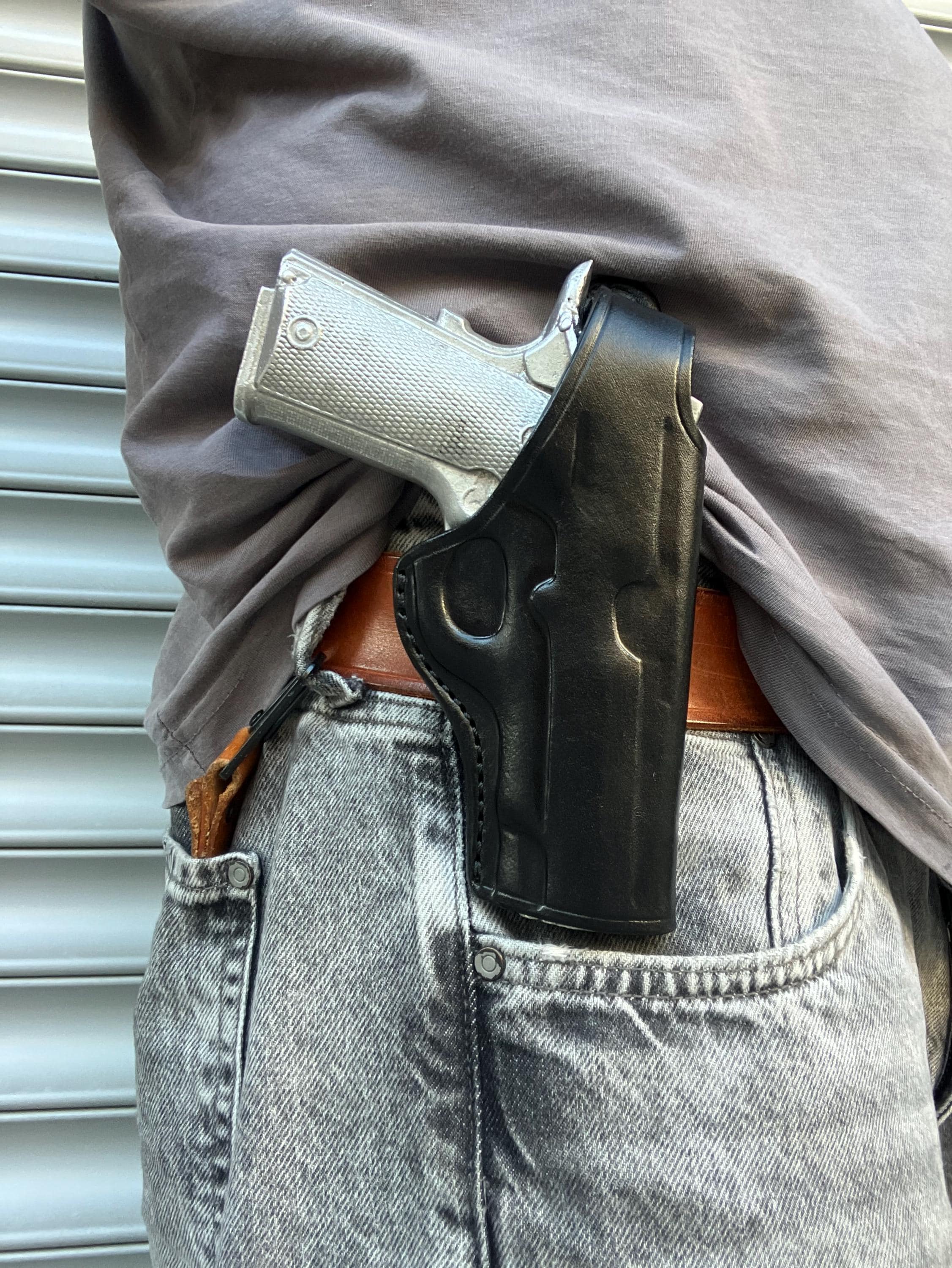 レザー製OWBホルスター：ブローニング1911-380 ブラックラベル - Etsy 日本