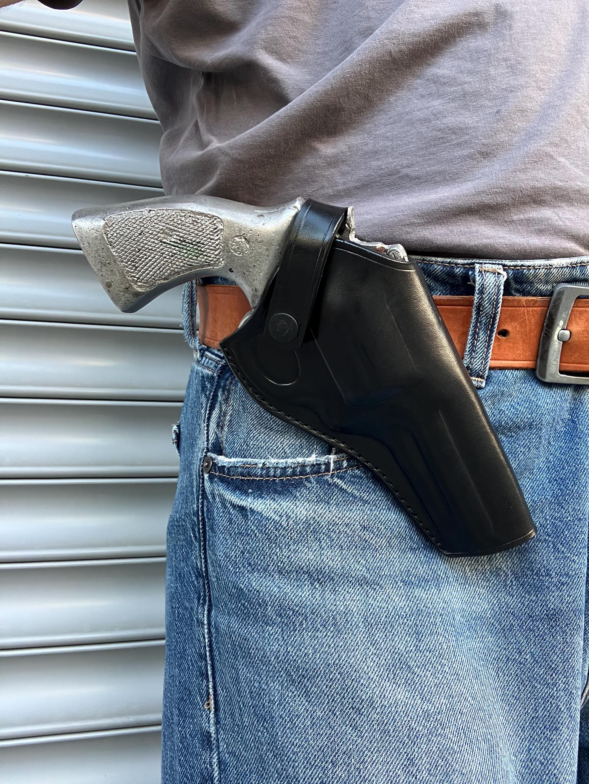 レザー製クロスドローホルスター：S&W 686、ルガー GP100、コルト
