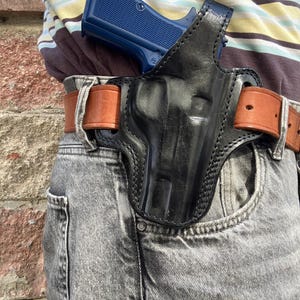 Leather OWB Thumb Break Holster For Browning Hi Power (R.H)