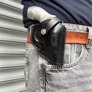 Ceinture en cuir Holster à deux positions pour Smith Wesson 38, nez retroussé spécial