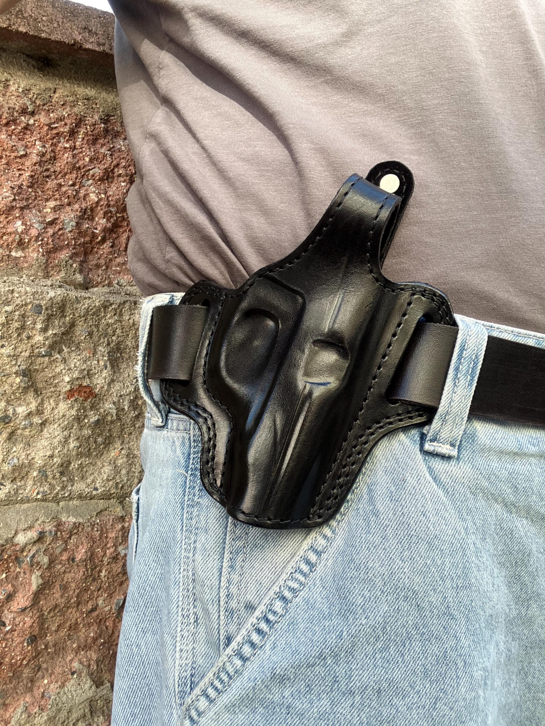 Handmade Leather OWB Holster:beretta 70,71,72,73,74,75 Jaguar (R.H
