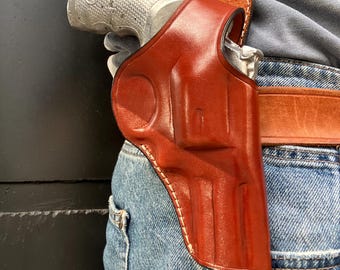 Leather OWB Holster:Smith Wesson 686 2,5-3 inch