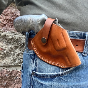 Fondina in pelle cucita a mano: Colt Cobra .38 Special canna da 2"