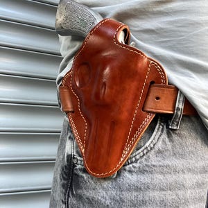 Skórzana kabura OWB: Taurus Tracker 44 Magnum 4" Barrel 5 naboi