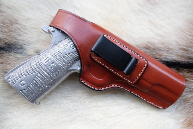 IWB Leather Holster For ALL 1911 45 ACP 5 inch Colt Springfield Ruger S&W TAN