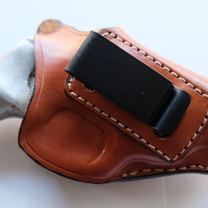 Holster IWB en cuir pour cadre en J Smith et Wesson, modèle 637 38 spécial avec marteau