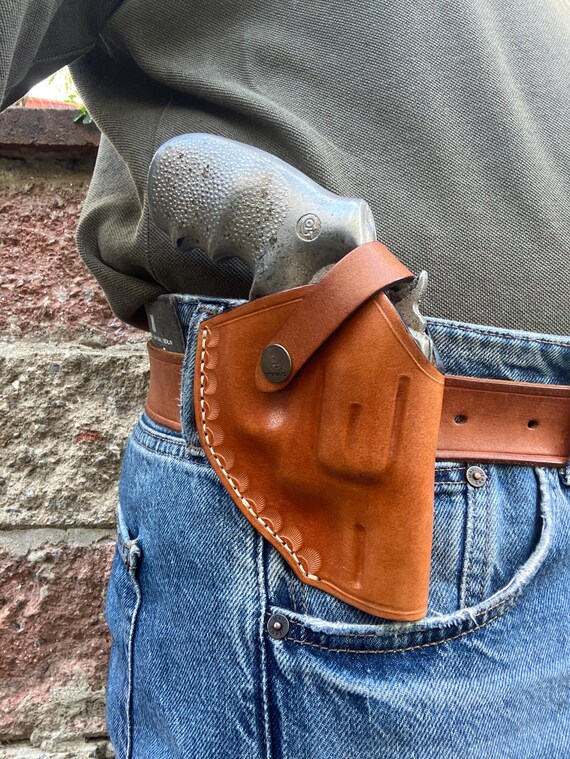 IWB Leder Holster Für Colt Python - Diskret Und Sicher