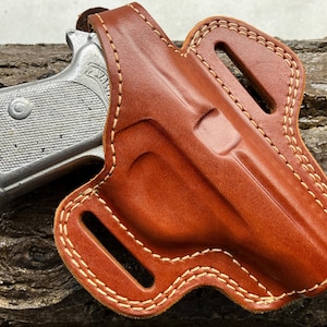 Leather Thumb Break OWB Holster For Walther pp ppk ppk-l (R.H).