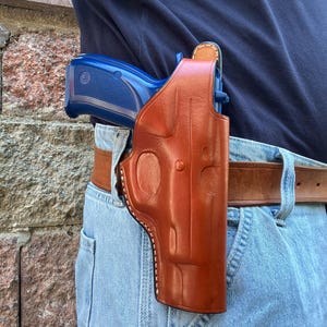 Fondina in pelle OWB con chiusura a pollice: Cz 75,75B (R.H)