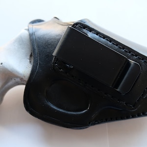 Handgefertigtes IWB Lederholster: Smith & Wesson J Frame 637 .38 Special mit Hammer