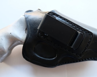 Handmade Leather IWB Holster: Smith & Wesson J Frame 637 .38 Special With Hammer