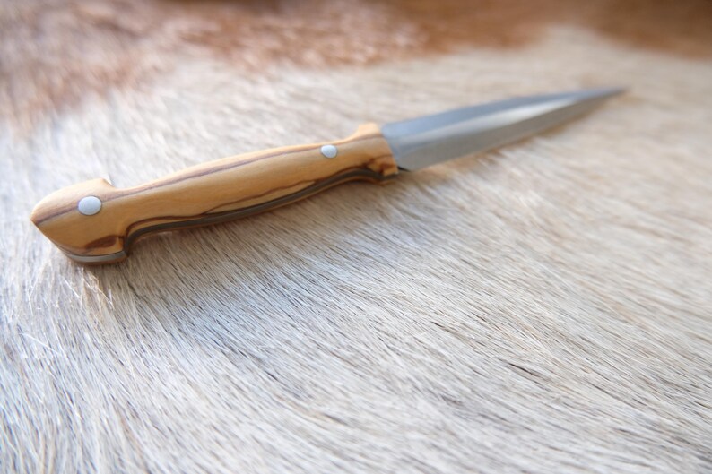 Small Dagger Knife Olive Wood Handle