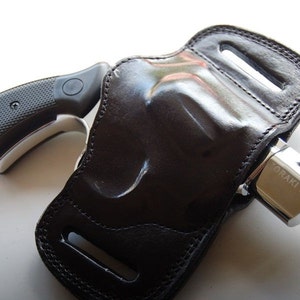 Leather Belt Slide Holster For Colt Detective Special Colt Police Positive (R.H)