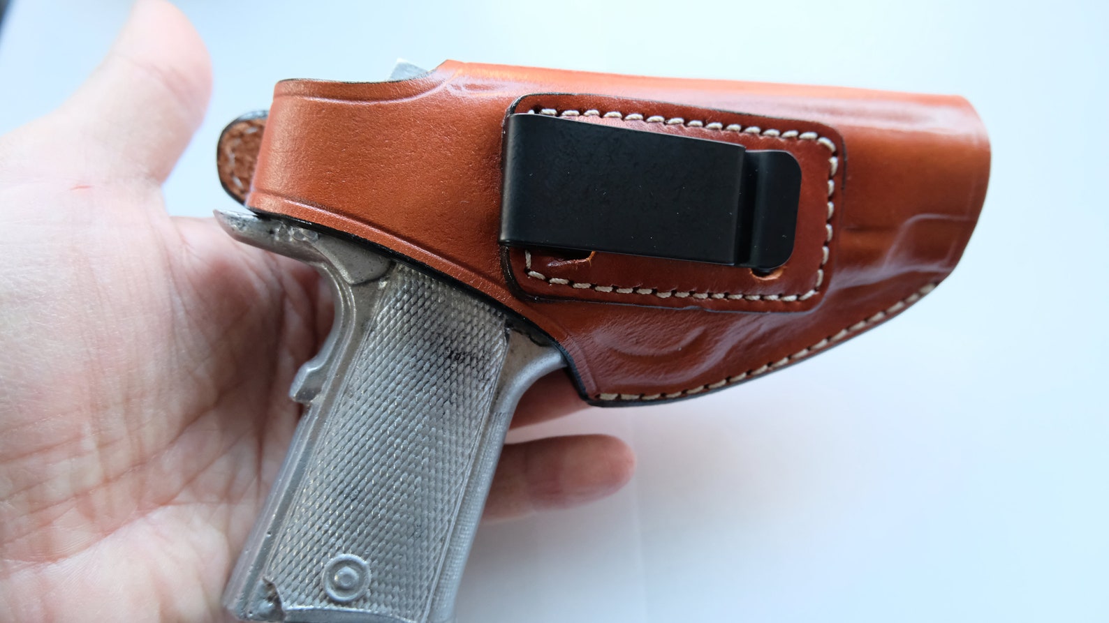 thumbnail image 2 of Pro Carry LT Leather Concealment Holster For Browning 1911-380 Compact - OWB/IWB, Ambidextrous Options 2 of 6