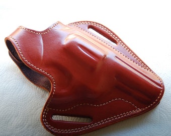 Handgefertigtes Lederholster für den Gürtel: Taurus 65, 66, Kaliber .357 Magnum, 3-Zoll-Lauf