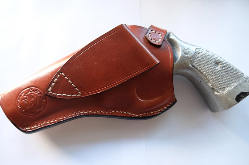 Leather Cross Draw Holster For Smith Wesson 686 Ruger Gp100 Colt Python 4 inch Barrel