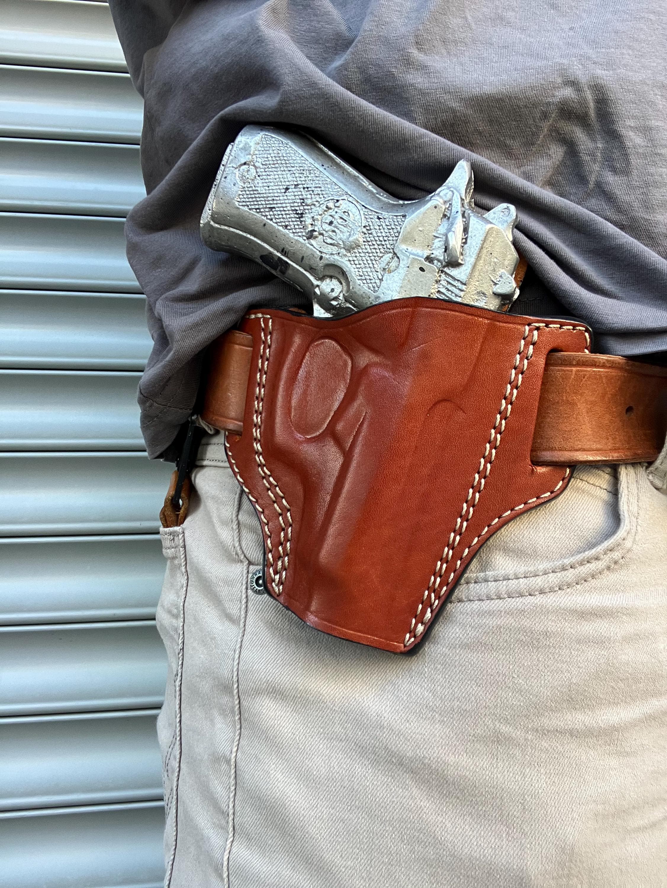 ベレッタ チーター 84F 85F 85FS 86,87 BB用レザー OWB オープントップ