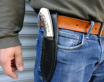 Custom Made Kukri Knife With Leather Sheath (DEER Horn Handle)