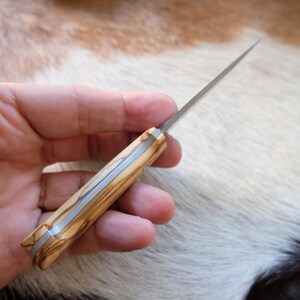Small Dagger Knife Olive Wood Handle