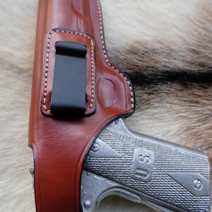 IWB Leather Holster For ALL 1911 45 ACP 5 inch Colt Springfield Ruger S&W image 5