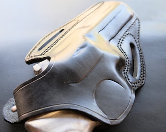Étui OWB en cuir : Ruger GP100 .357 Magnum 3 ou 4 pouces