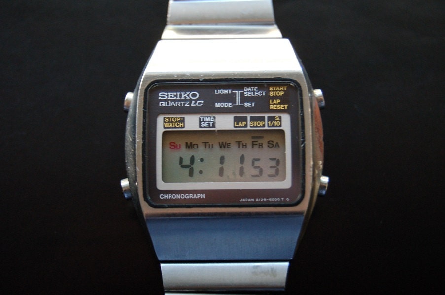 Seiko A128-5000 Vintage Digital Watch 1977 - Etsy