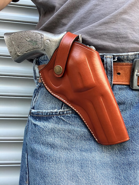 コクサイ　モデルガン　パイソン　ホルスター レザー製クロスドローホルスター：S&W 686、ルガー GP100、コルト