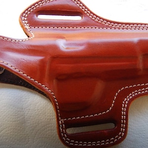 Leather OWB Thumb Break Holster For Browning Hi Power (R.H)