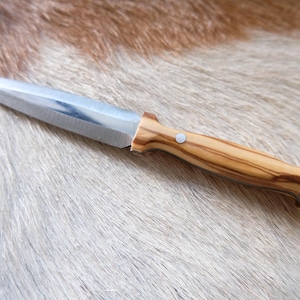 Small Dagger Knife Olive Wood Handle