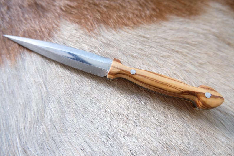 Small Dagger Knife Olive Wood Handle