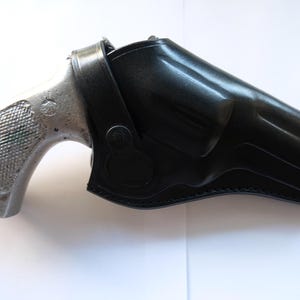 Leather Cross Draw Holster For Smith Wesson 686 Ruger Gp100 Colt Python 4 inch Barrel