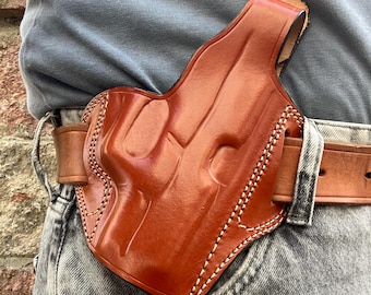 Leren OWB-houder voor duimsteun: Glock 30 (R.H)