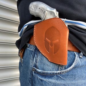 Custom Made Leather Open Top Belt Holster For Taurus 856 2&quot;inch (Hand Stitched)