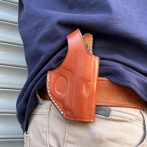 Leather Belt Pocket Purse Holster For Baby Browning .25 ACP (6.35)