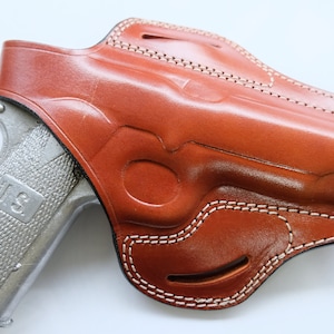 Leather Belt OWB Holster For Colt 1911 Springfield Armory1911 45 ACP  (R.H)