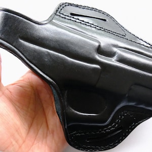 Leather OWB Thumb Break Holster  For Sig Sauer SP2022 Black Tan (R.H)